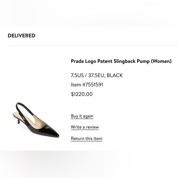 Prada Patent Slingback Pumps - Picture 11 of 11